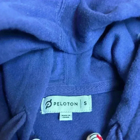 Peloton Full Zip Purple Hoodie Size S - Picture 2 of 3